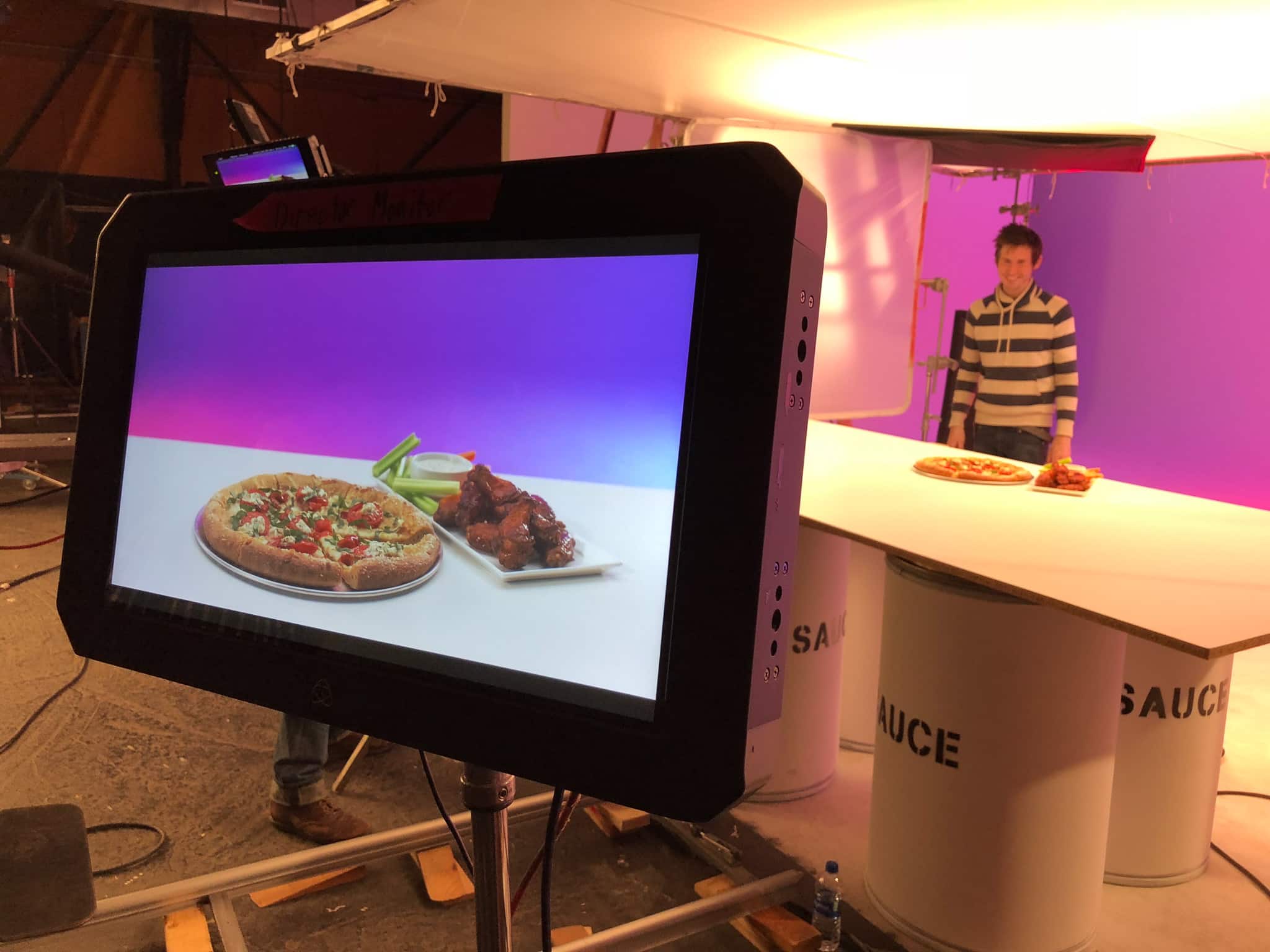 Food Styling Pizza for a Commercial